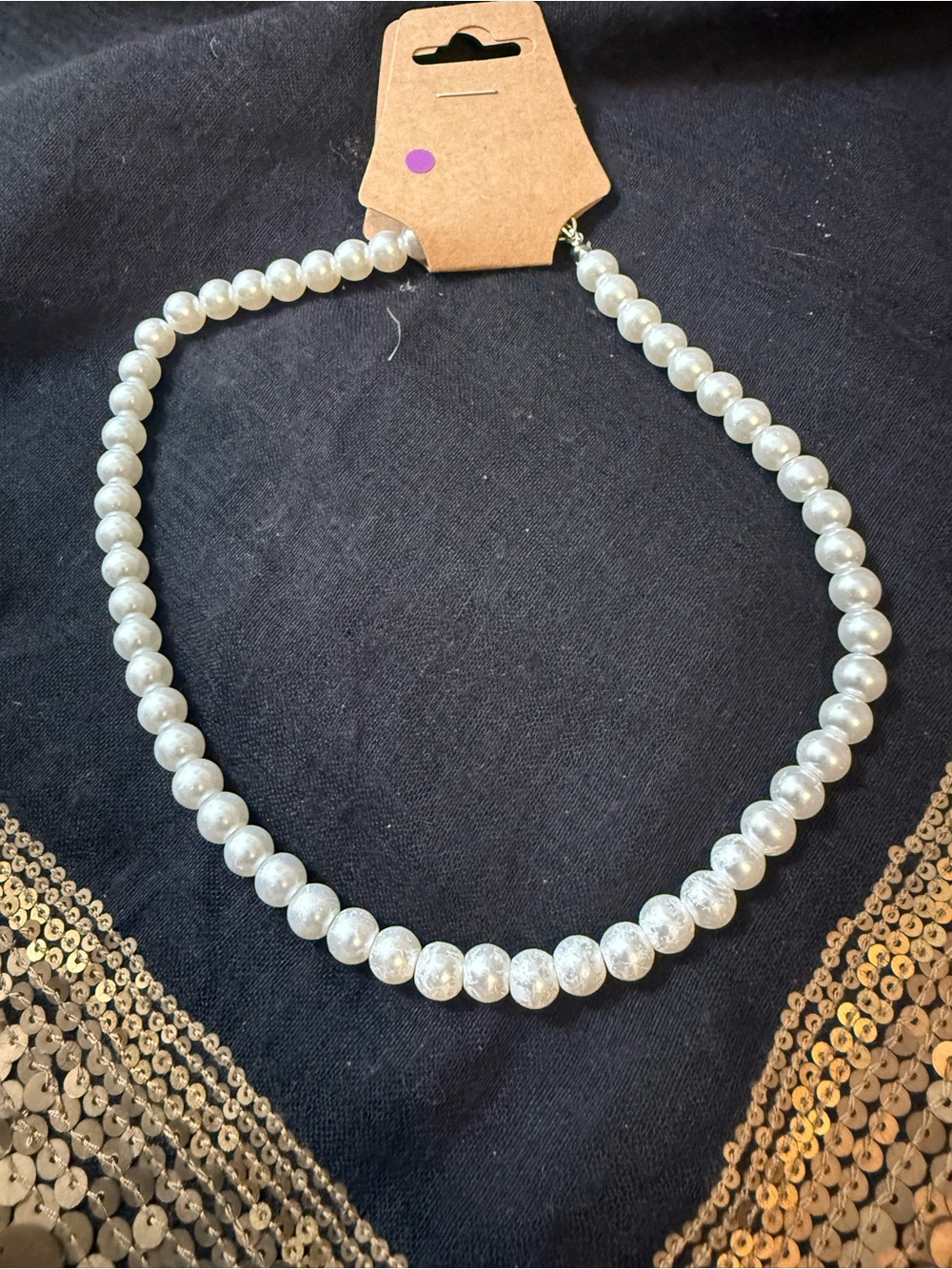 Classic White Pearl Beaded Necklace - Elegant Women Jewelry